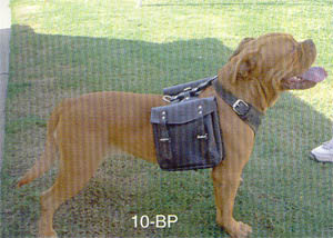 Dog Leather Back Packs Removable Pouches. Back Pack Pouches Come in Sets of 2 and Fit Medium, Large and X- Large Harnesses Only