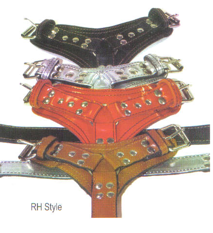 Ring Leather Dog Harnesses By Top Dog