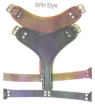 Round Edge Plain Lether Dog Harnesses 
By Top Dog